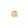 New Anello Colosseo Quadrato Argento Placcato Oro Anelli