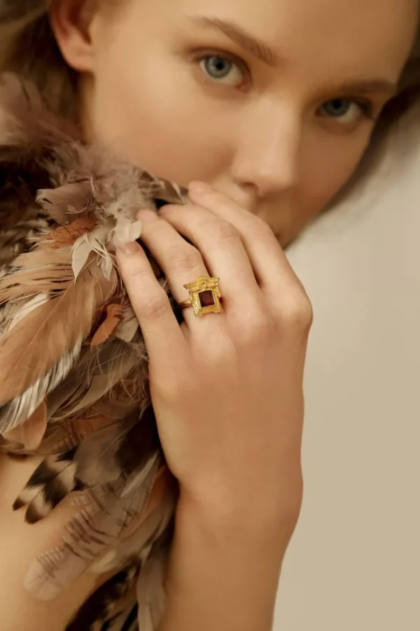 Fashion Anello Francesco Argento Placcato Oro Anelli