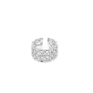 New Anello Gasometro Basso Argento 925 Anelli