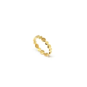 Clearance Anello Little Baroque Argento Placcato Oro Anelli
