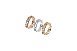 Hot Anello Little Beam Bronzo Placcato Oro Rosa Anelli