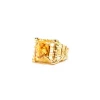 Best Anello Notre Dame Bronzo Placcato Oro con citrino idrotermale Anelli