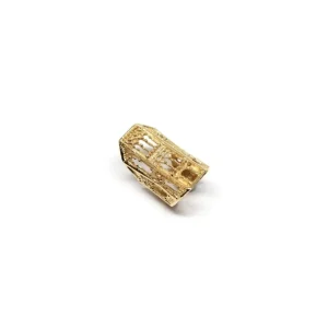 Fashion Anello Palagio Argento 925 Placcato Oro Anelli