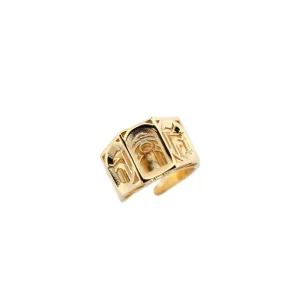 Fashion Anello Palazzo San Felice. Argento placcato oro Anelli