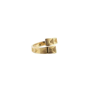 Online Anello Pantheon da uomo in argento placcato oro Per Lui | Anelli