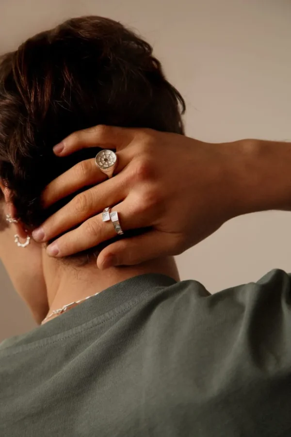 Clearance Anello Pantheon da uomo in argento 925 Per Lui | Anelli