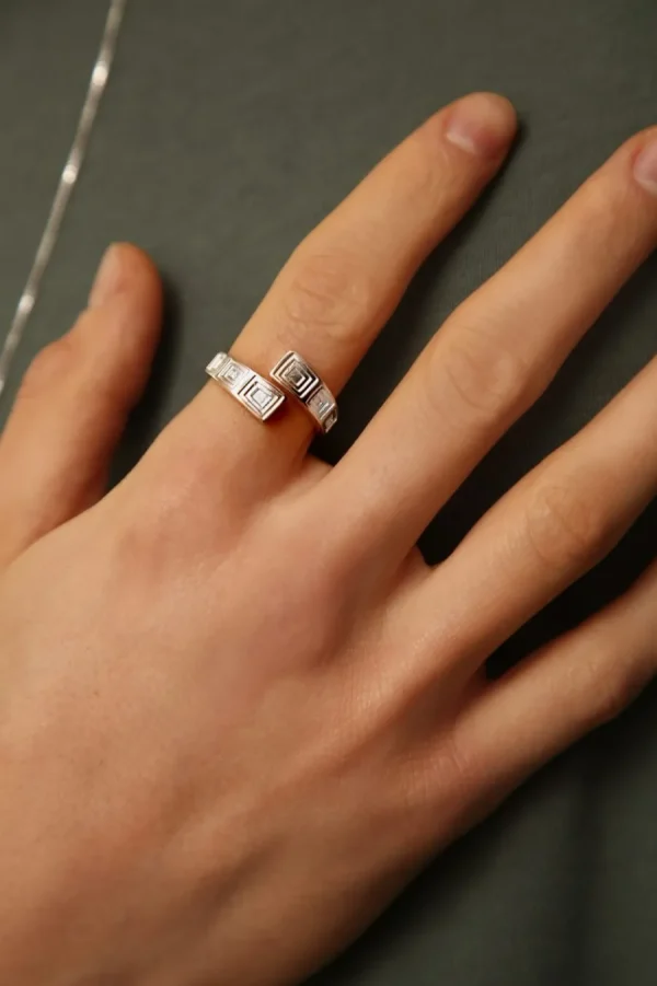 Clearance Anello Pantheon da uomo in argento 925 Per Lui | Anelli