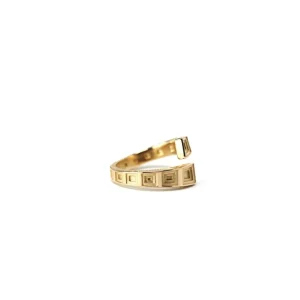 Clearance Anello Pantheon in Argento 925 Placcato Oro Anelli | Gemelli