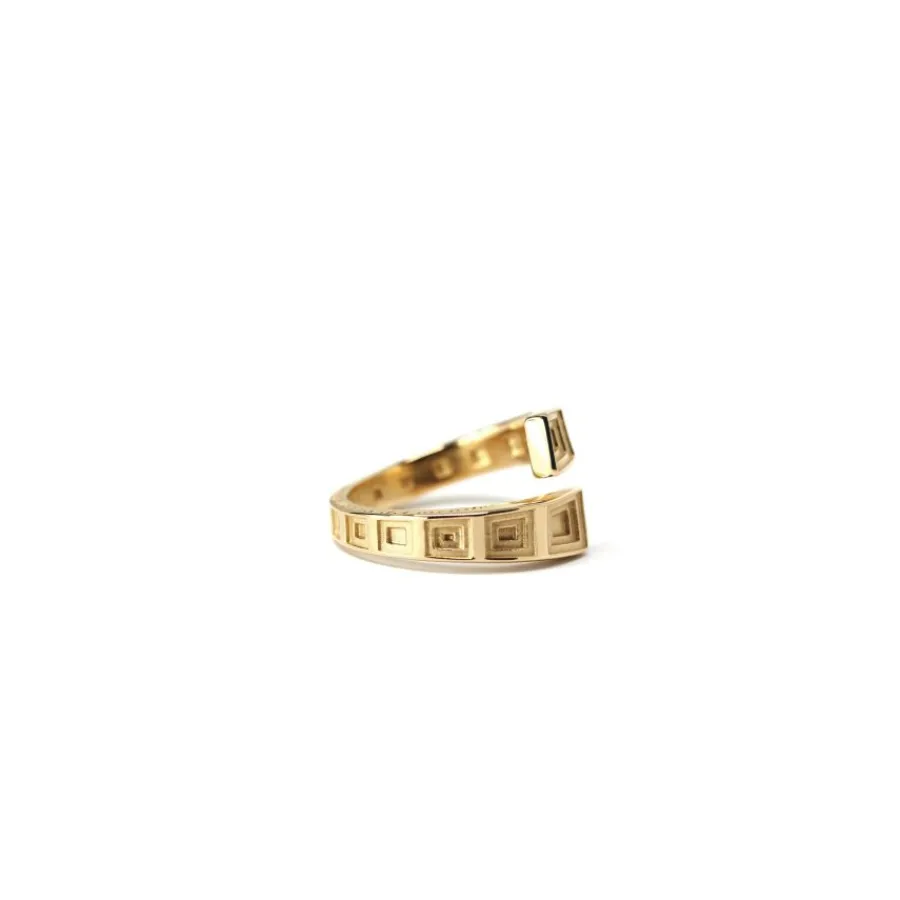 anello_pantheon_in_argent_2.webp Clearance Anello Pantheon in Argento 925 Placcato Oro Anelli | Gemelli