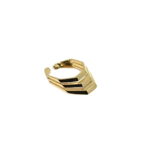 Outlet Anello piccolo Piazza di Spagna Argento Placcato Oro Anelli