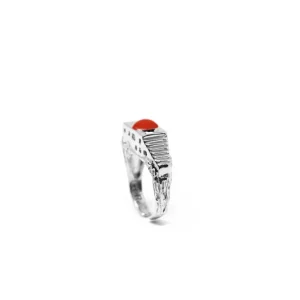 Hot Anello Villa Malaparte in Argento con Corallo Anelli
