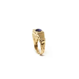 Discount Anello Villa Malaparte in Argento Placcato Oro con Iolite Anelli