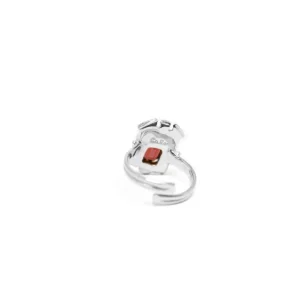 Outlet Anello Zuccari in Argento 925 con Granato Anelli