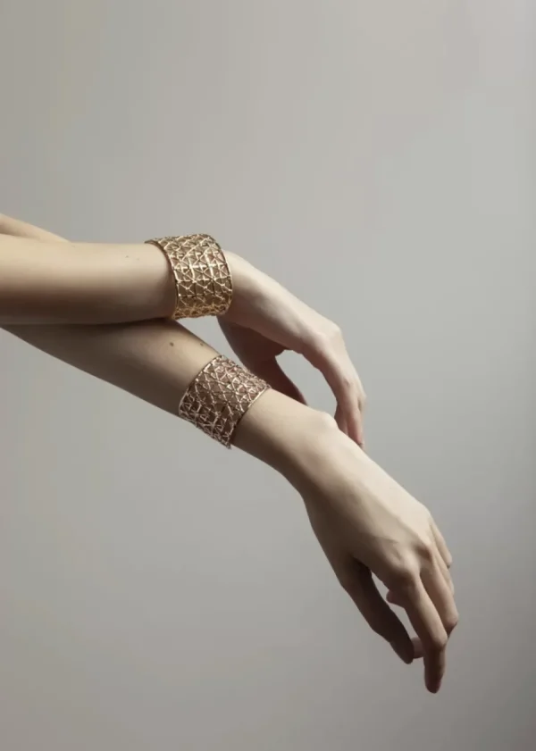 Online Bracciale Gasometro Bronzo Placcato Rodio nero Bracciali