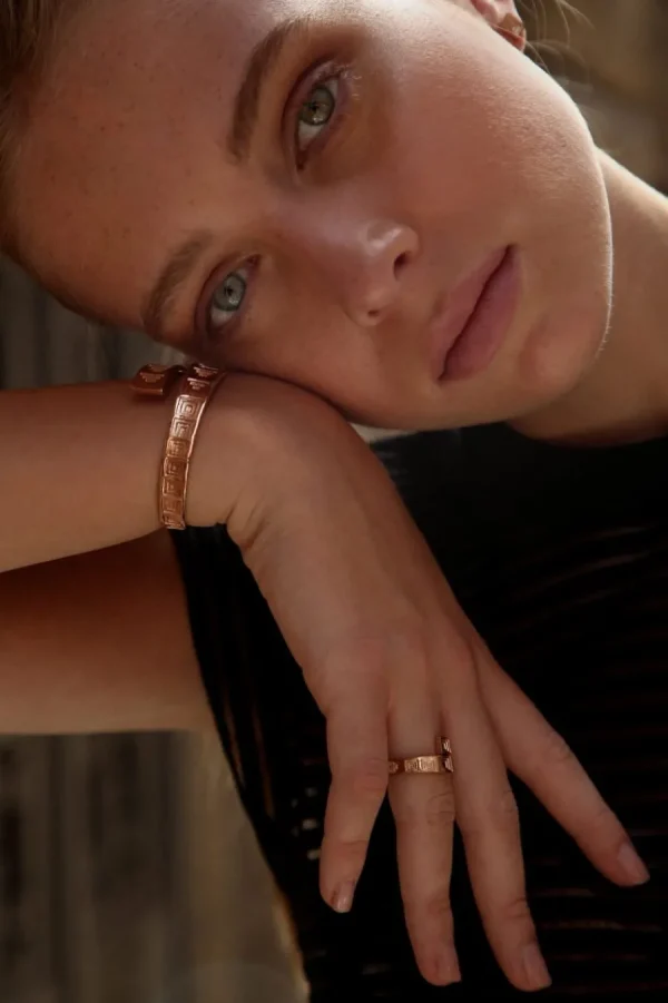 Best Bracciale Pantheon Bronzo Placcato Oro Rosa Bracciali