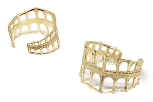 Outlet Bracciale Portici Bronzo Placcato Oro Bracciali
