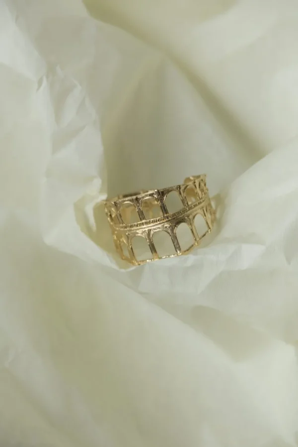 Outlet Bracciale Portici Bronzo Placcato Oro Bracciali