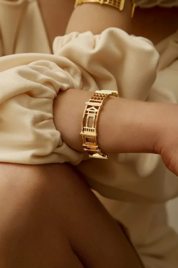 Online Bracciale Uffizi Bronzo Placcato Oro Bracciali