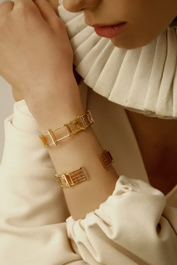 Online Bracciale Uffizi Bronzo Placcato Oro Bracciali