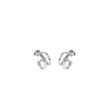 Clearance Cerchietti Palazzo Rosso Argento 925 Orecchini