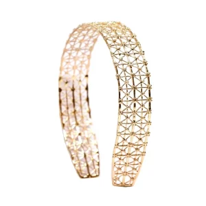 Fashion Cerchietto Gasometro Bronzo Placcato Oro Accessori Per Capelli