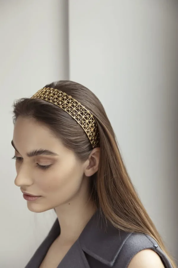 Online Cerchietto Gasometro Bronzo Placcato Oro Rosa Accessori Per Capelli