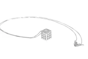 Clearance Ciondolo Colosseo Quadrato Argento 925 Collane