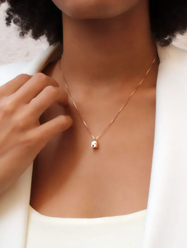 Clearance Ciondolo Positano Piccolo Argento Placcato Oro Collane
