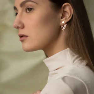 Clearance Ear Jacket Hangar Argento 925 Orecchini