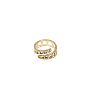 Sale Fedina Acquedotto Argento 925 Placcato Oro Per Lui | Anelli