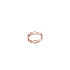 Sale Fedina Contemporary in Argento Placcato Oro Rosa Anelli
