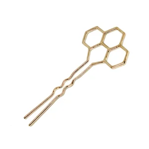 Online Fermaglio Hexagon Bronzo Placcato Oro Accessori Per Capelli