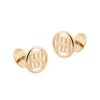 Fashion Gemelli Colosseo Quadrato argento placcato oro Gemelli | Per Lui
