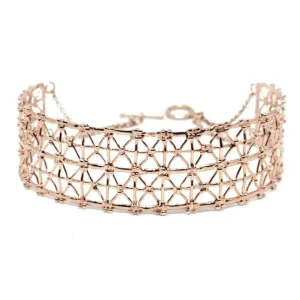 Outlet Girocollo Gasometer Bronzo Placcato Oro Rosa Collane