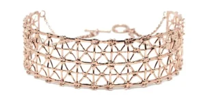 Outlet Girocollo Gasometer Bronzo Placcato Oro Rosa Collane