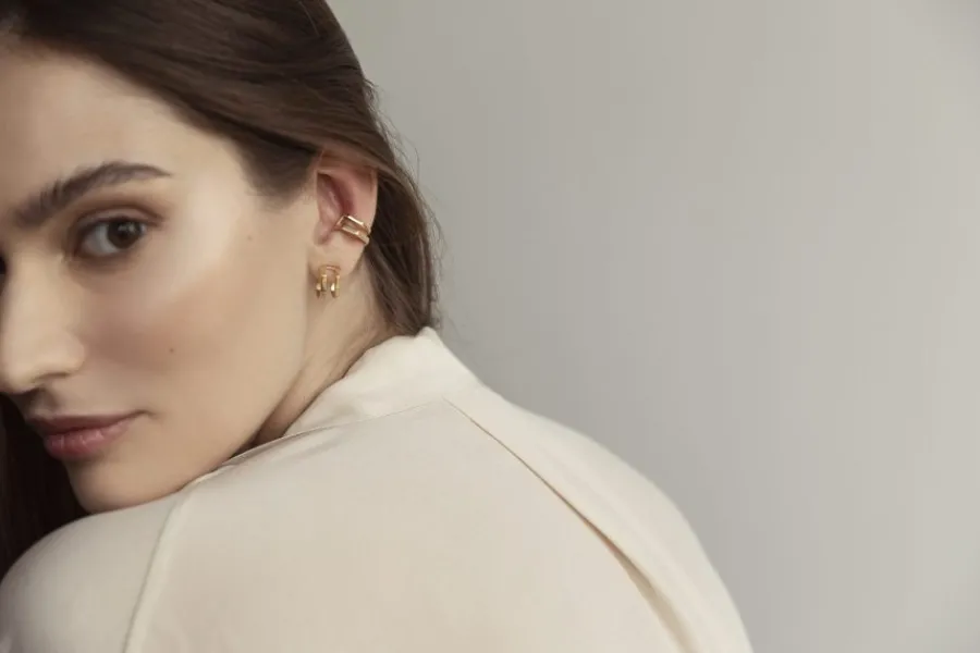 little_palazzo_monorecchi_2.webp Outlet Little Palazzo Monorecchino Argento Placcato Oro Orecchini | Ear Cuff