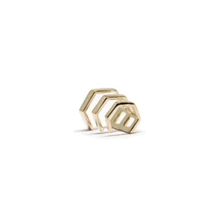 Discount Monorecchino Palazzo Rosso Argento Placcato Oro Ear Cuff | Orecchini