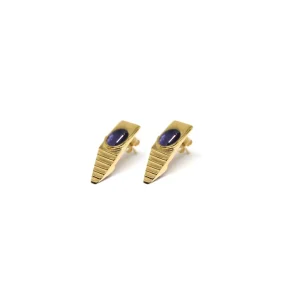 Best Orecchini Casa Malaparte in Argento Placcato Oro con Iolite Anelli