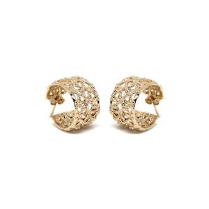 Discount Orecchini Gasometro Bronzo Placcato Oro Orecchini