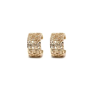 Discount Orecchini Gasometro Bronzo Placcato Oro Orecchini