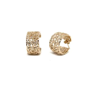 Discount Orecchini Gasometro Bronzo Placcato Oro Orecchini