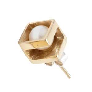 Outlet Orecchini Nara Earrings Bronzo Placcato Oro e Perle Orecchini