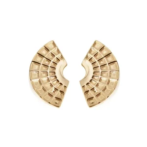 Sale Orecchini Pantheon in Argento Placcato Oro Orecchini