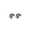 Hot Orecchini Positano Argento Placcato Oro e Smalti Blu Orecchini