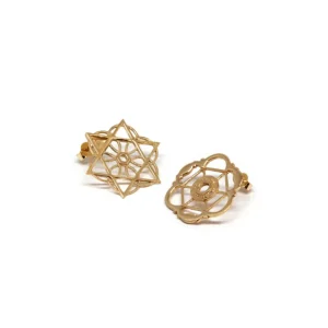 Hot Orecchini Sant'Ivo Alla Sapienza Geometry Argento 925 Placcato Oro Orecchini