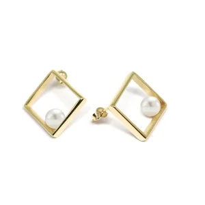 Discount Orecchini Tokyo Bronzo Placcato Oro e Perle Orecchini