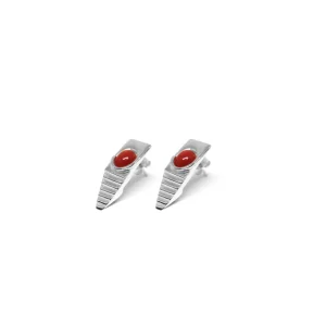 Outlet Orecchini Villa Malaparte in Argento 925 con Coralli Orecchini